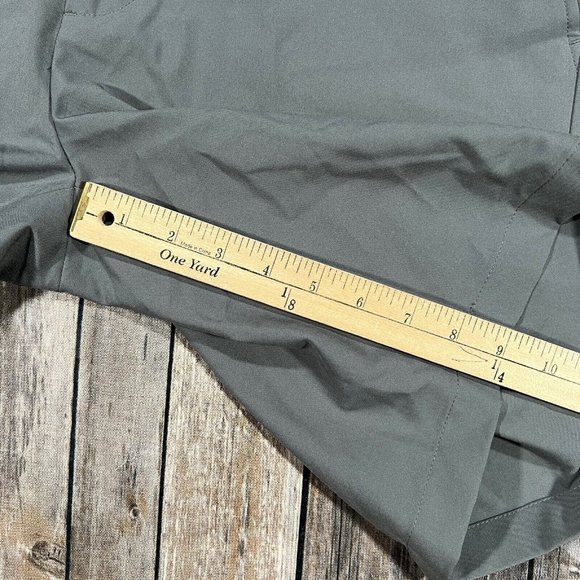 FootJoy Performance Stretch Golf Shorts 36x9 Mens Grey Chino Active Flat Front - Picture 7 of 8